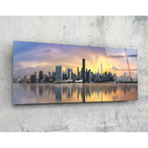 Nyc Glass Wall Art (36"x14").